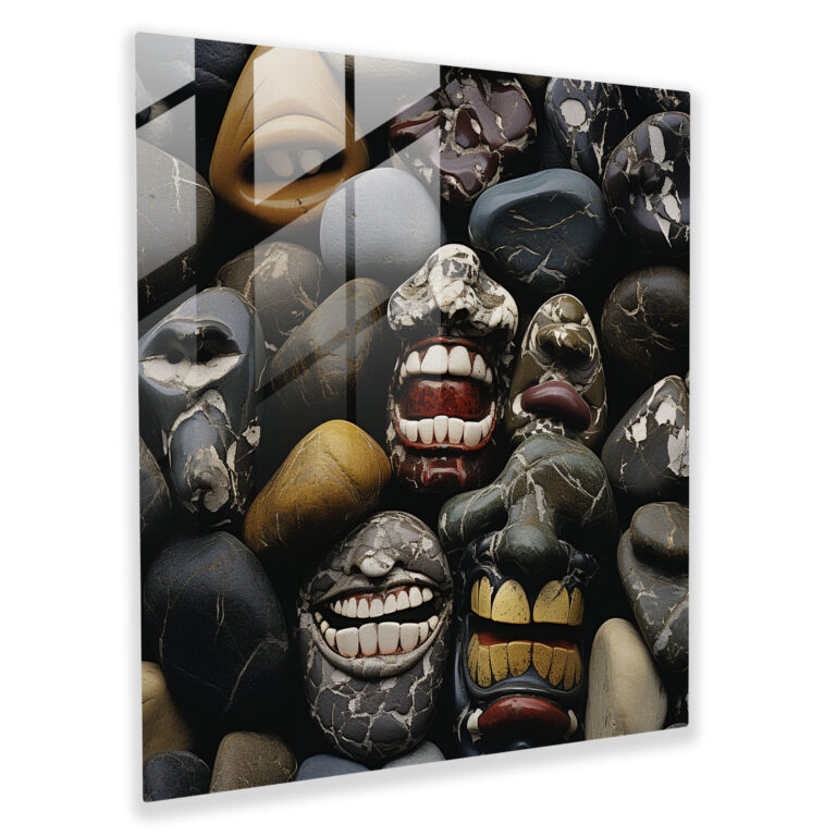 Intricate Rolling Stones Glass Print - Rolling Stones, Glass Print, Glass Wall Art, Modern Art