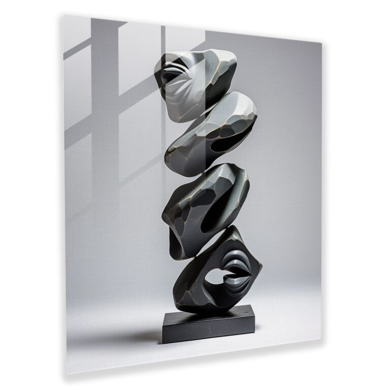 Minimalist Rolling Stones Glass Print - Rolling Stones, Wall Decoration, Glass Wall Art, Modern Art