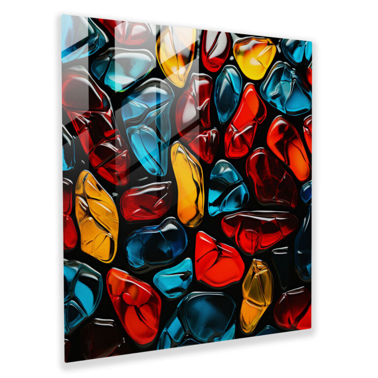Rolling Stones Glass Print - Rolling Stones, Vibrant Colors, Rolling Stones, Home Decoration