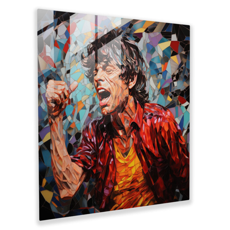 Colorful Stones Glass Print - Rolling Stones, Rolling Stones, Glass Art, Breathtaking Masterpiece