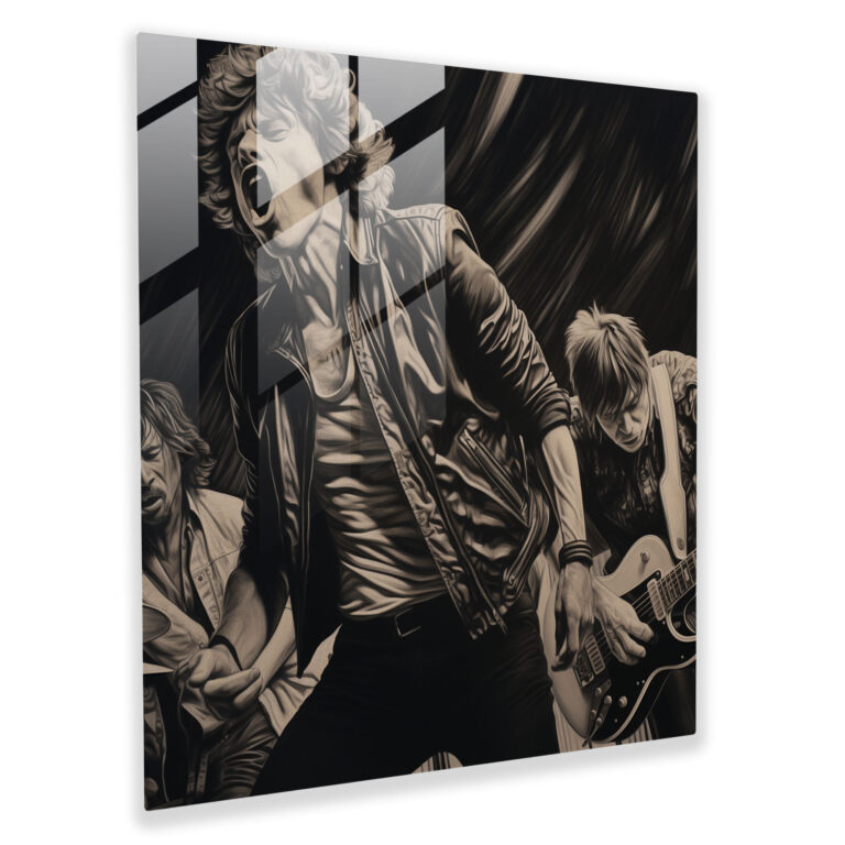 Rolling Stones Glass Print - Rolling Stones, Rolling Stones, Modern Art, Glass Art