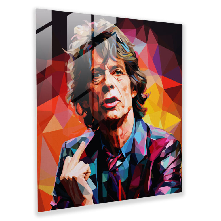 Rolling Stones Glass Print - Rolling Stones, Home Decoration, Glass Art, Wall Decoration