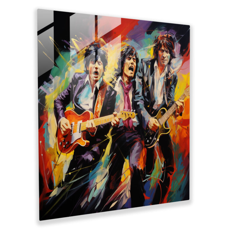 Rolling Stones Glass Print - Rolling Stones, Glass Wall Art, Rolling Stones, Modern Art