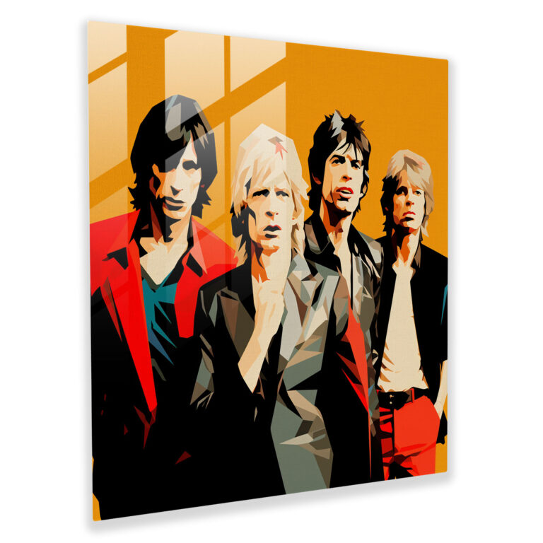 Rolling Stones Glass Print - Rolling Stones, Glass Wall Art, Modern Art, Rolling Stones