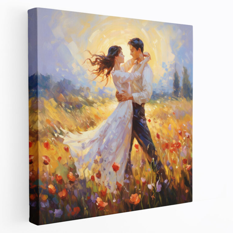 Romantic Field Of Flowers Wall Art - Romantic, Romance, Joy, Wall Art