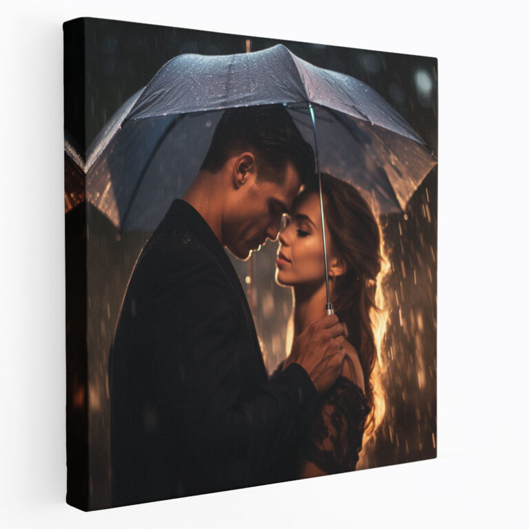 Romantic Rainy Day Wall Art - Romantic, Canvas Print, Wall Art, Rainy Day