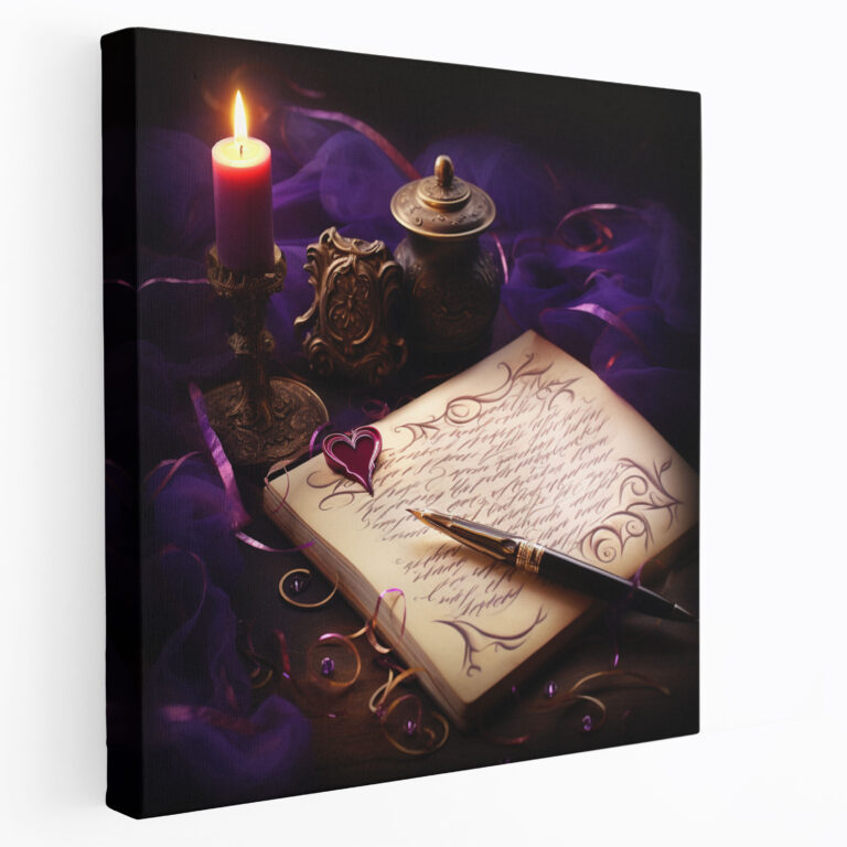 Romantic Love Letter Canvas Print - Romantic, Sentimentality, Home Decoration, Sophistication