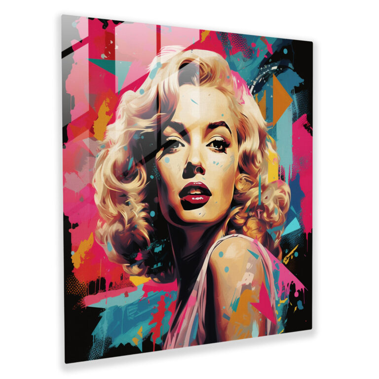 Pop Culture Heroes Glass Print - Modern Pop Art Glass Wall Art