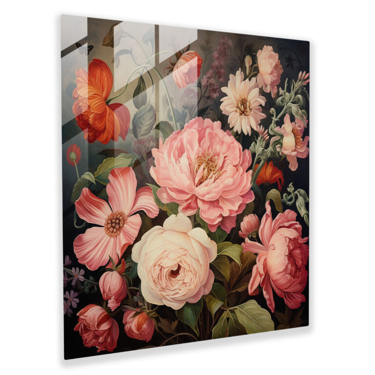 The Blossoms of Nostalgia Glass Print