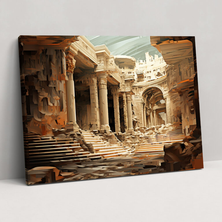 Rome Wall Art - Abstract Roman Ruins - Rome, Canvas Wall Art, Home Decoration, Rome