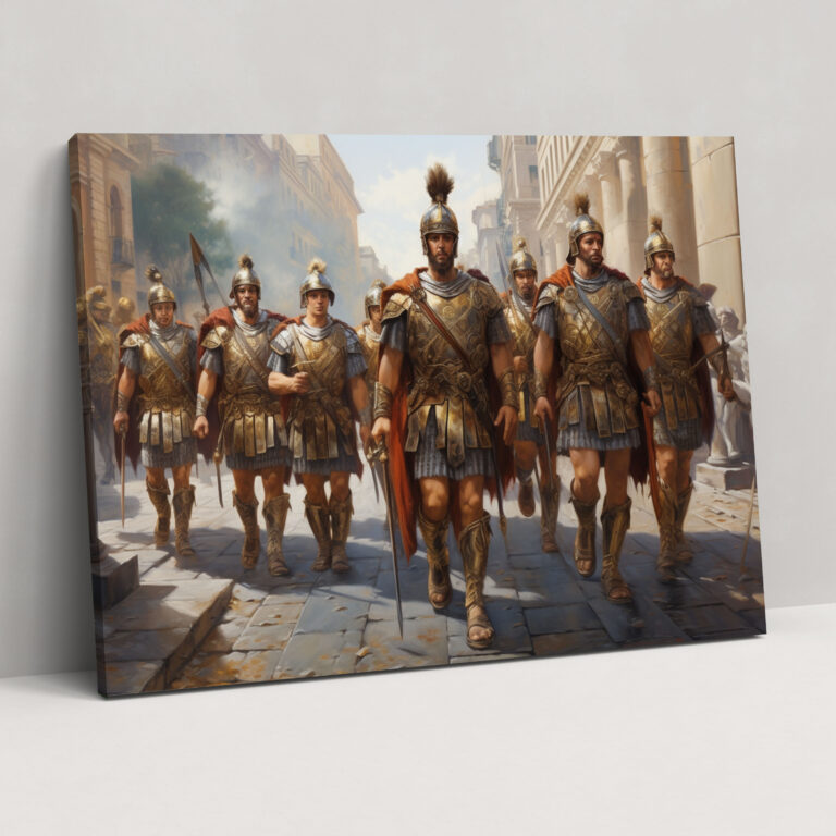 Rome Canvas Print - Roman Soldiers Marching Triumphantly - Rome, Canvas Print, Ancient, Canvas Wall Art