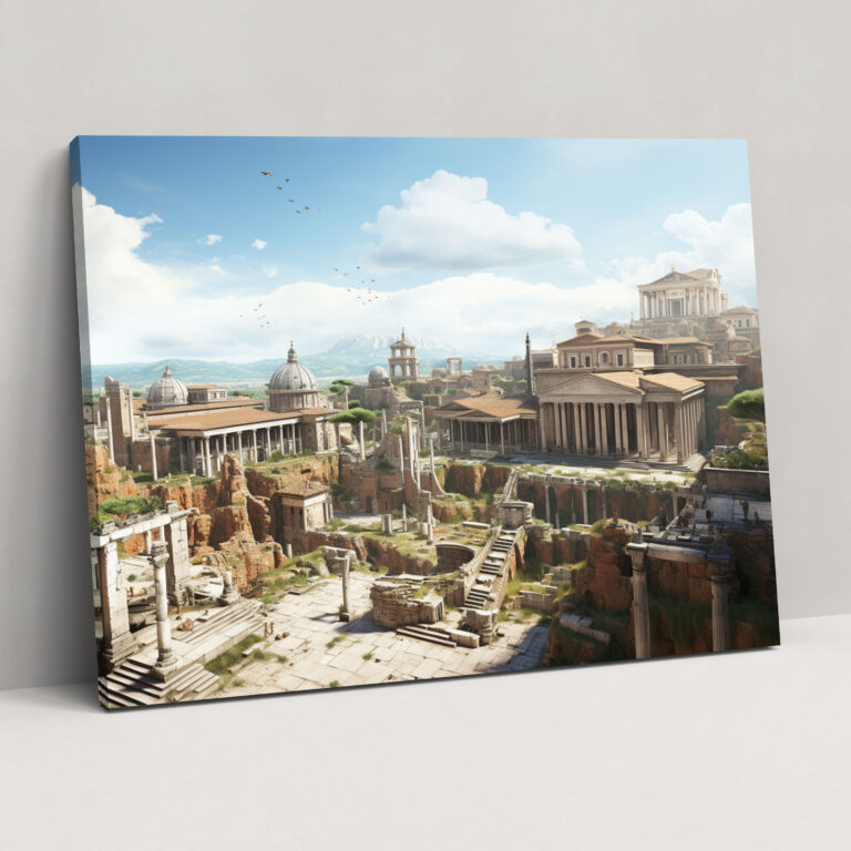 Rome Wall Decoration - Panoramic Roman Forum - Rome, History, Architectural Details, Roman Forum