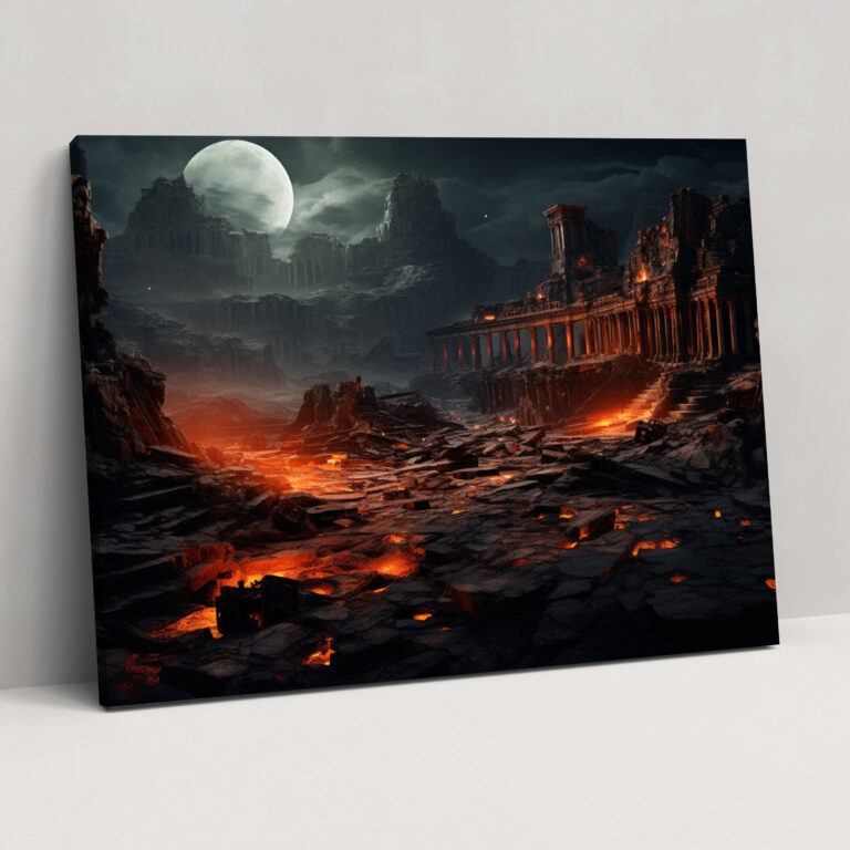 Modern Rome Digital Canvas Print - Rome, Canvas, Ruins, Rome