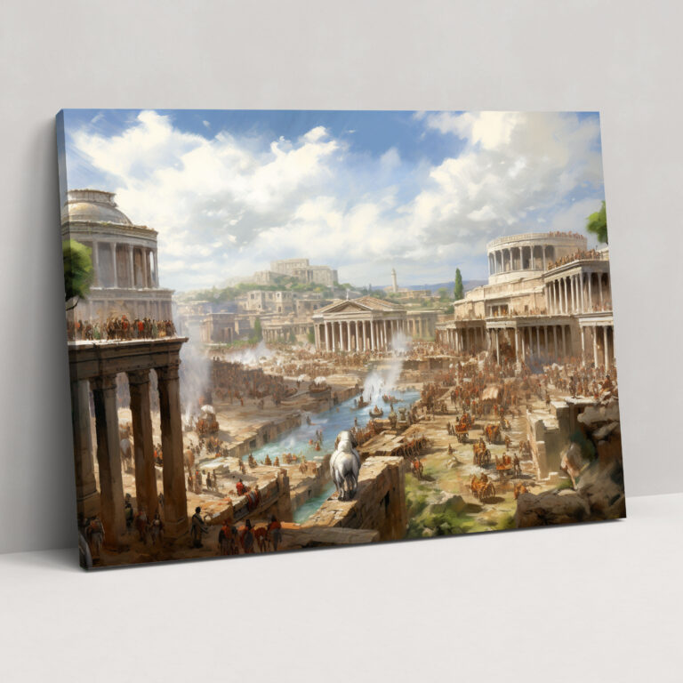 Rome Impressionist Canvas Print - Rome, Canvas, Home Decoration, Wall Decoration