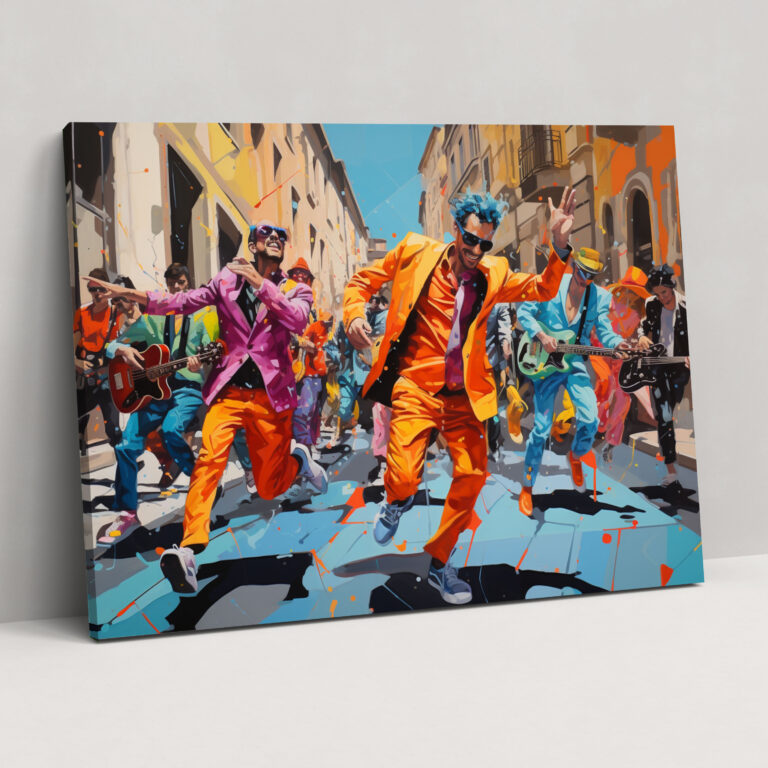 Rome Pop Art Canvas Print - Rome, Canvas, Wall Art, Contemporary Pop Art