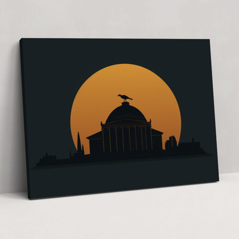 Rome Minimalist Canvas Print - Rome, Silhouette, Essence, Canvas Print