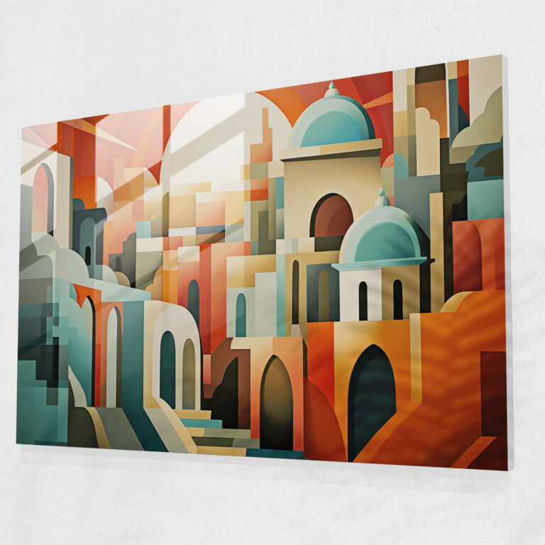 Rome Glass Wall Art - Geometric Architectural Abstraction - Rome, Architecture Of Rome, Home Decoration, Wall Decoration