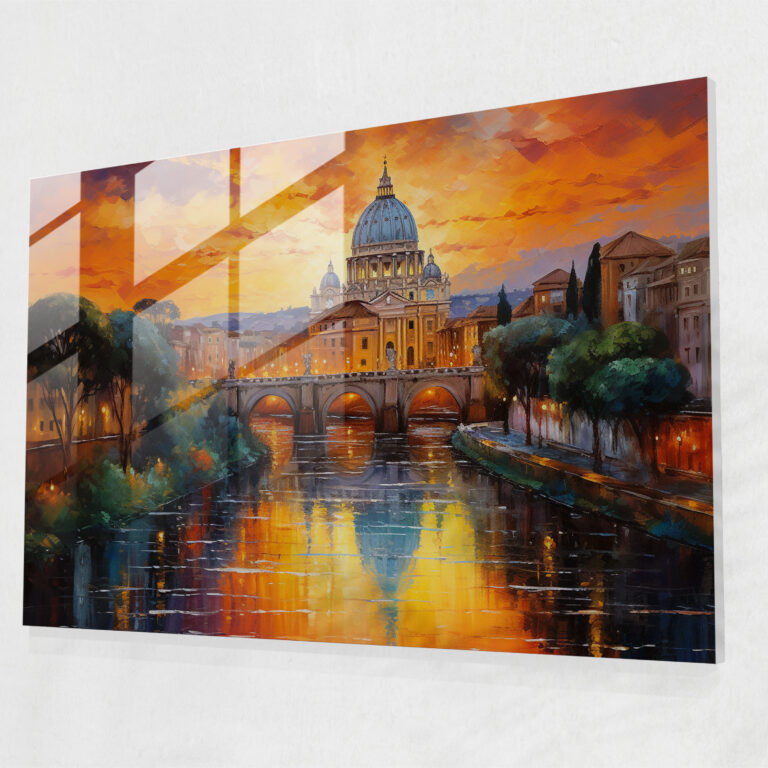 Rome Glass Print - Rome, Glass Wall Art, Rome, Romance