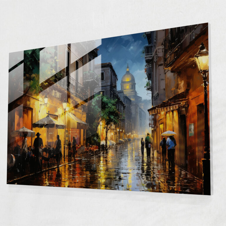 Rome Glass Wall Art - Picturesque Rome Nights - Rome, Rome, Wall Decoration, Modern Art