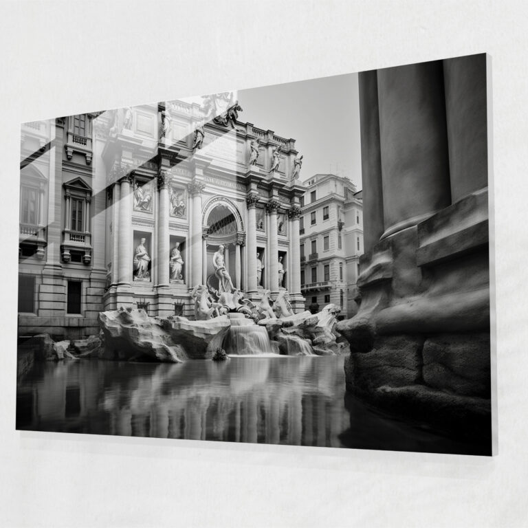 Rome Wall Decoration - Rome, Black And White Photograph, Mystery, Glass Art