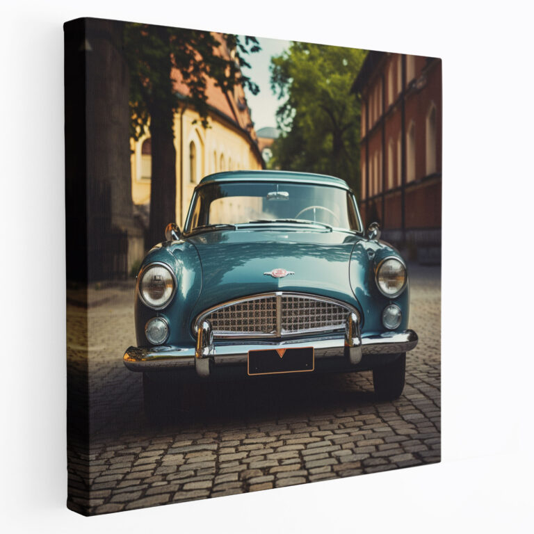 Retro Canvas Print: Vintage Car Photograph - Retro, Canvas Wall Art, Wall Art, Wall Decoration