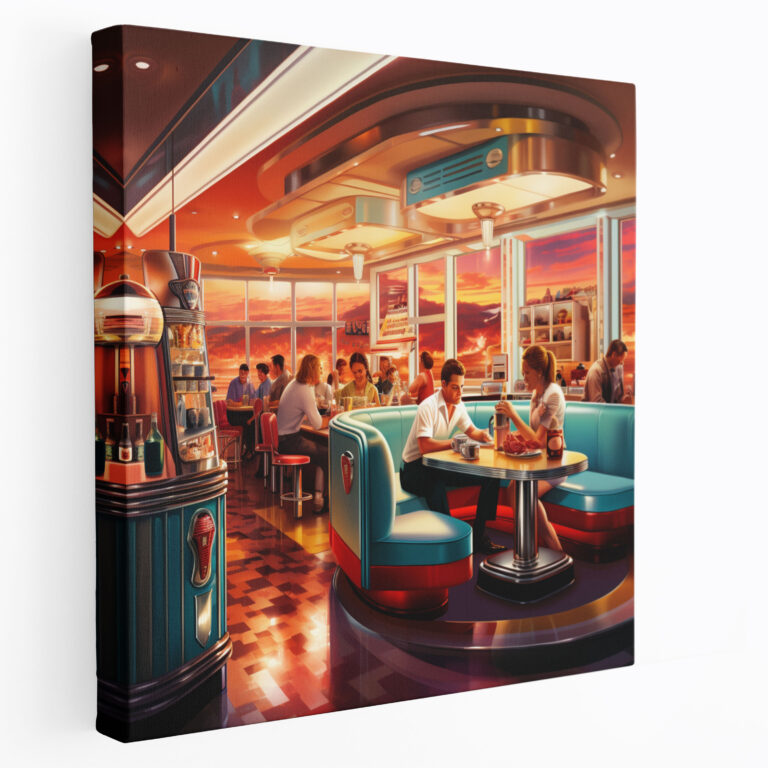 1950S Diner Wall Art - Retro, Retro, Wall Decoration, Milkshakes