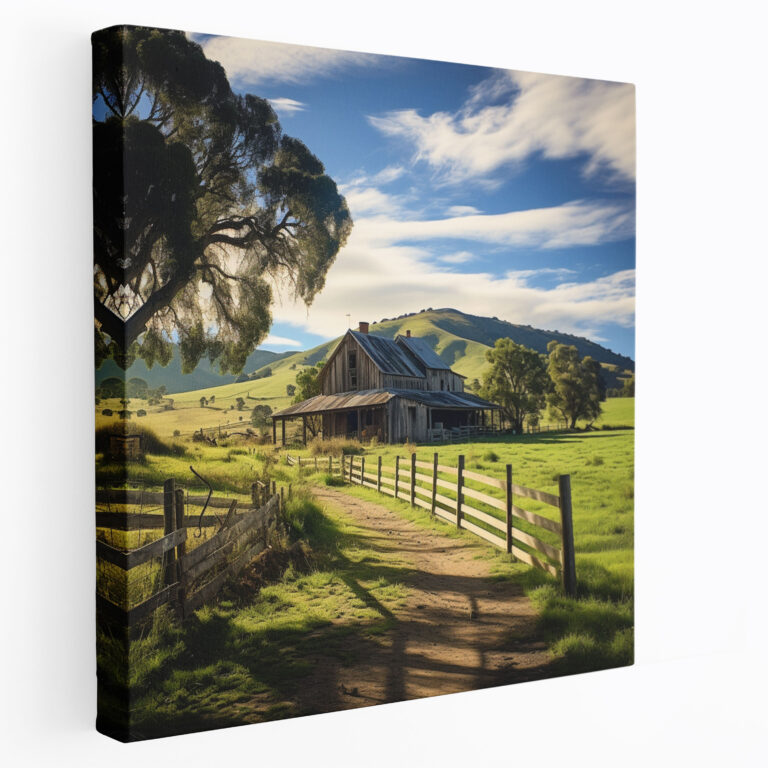 Rustic Farm Canvas Print - Rustic, Farm, Home Decoration, Country Charm