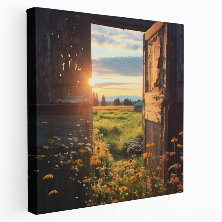 Rustic Wildflowers Canvas Print - Rustic, Wall Decoration, Wildflowers, Natural Beauty