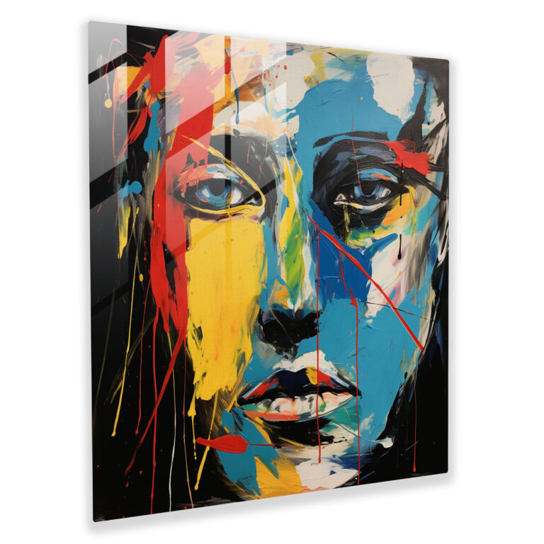 Scarface Abstract Acrylic Glass Print - Scarface, Scarface, Abstract Acrylic Painting, Modern Art