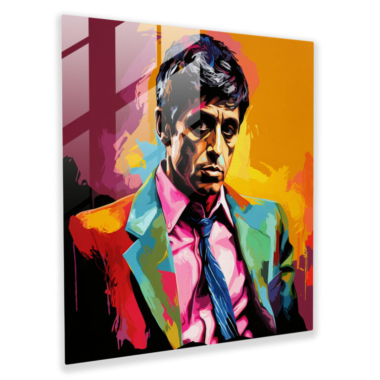 Scarface Glass Print - Scarface, Glass Art, Scarface, Glass Wall Art