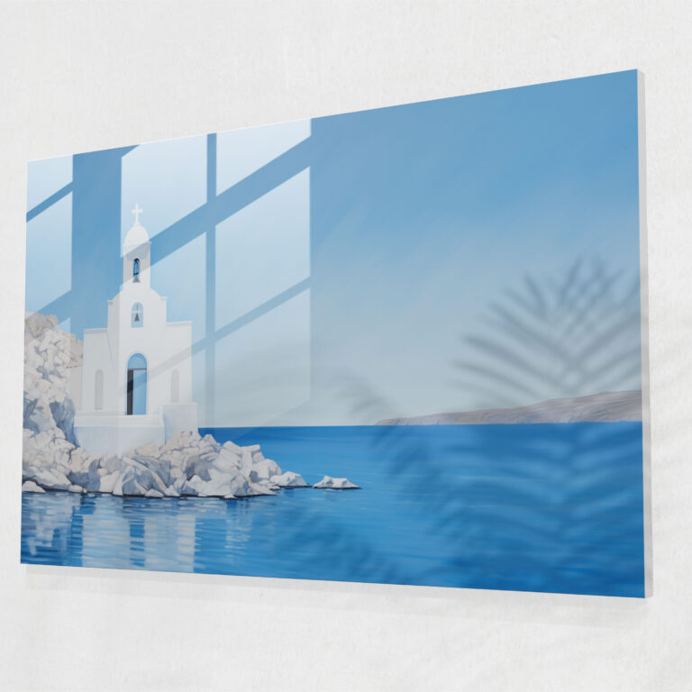 Santorini Wall Decoration - Santorini, Wall Decoration, Santorini, Blue Waters