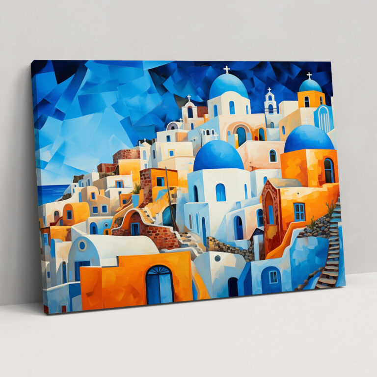 Santorini Canvas Print - Santorini, Wall Art, Canvas Wall Art, Santorini