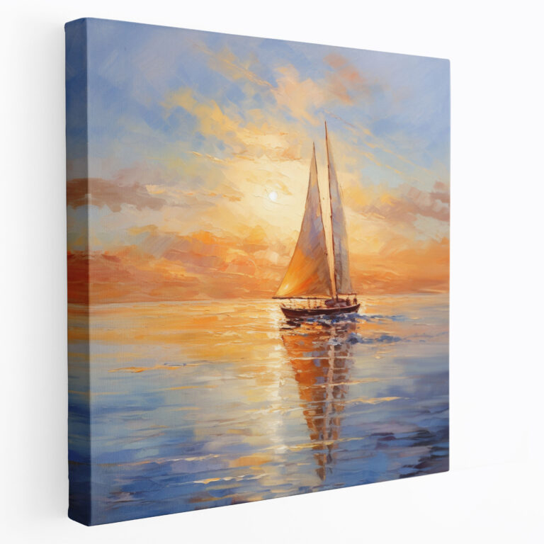 Sailboat Canvas Print - Sailboat, Wall Art, Maritime Theme, Wall Decoration