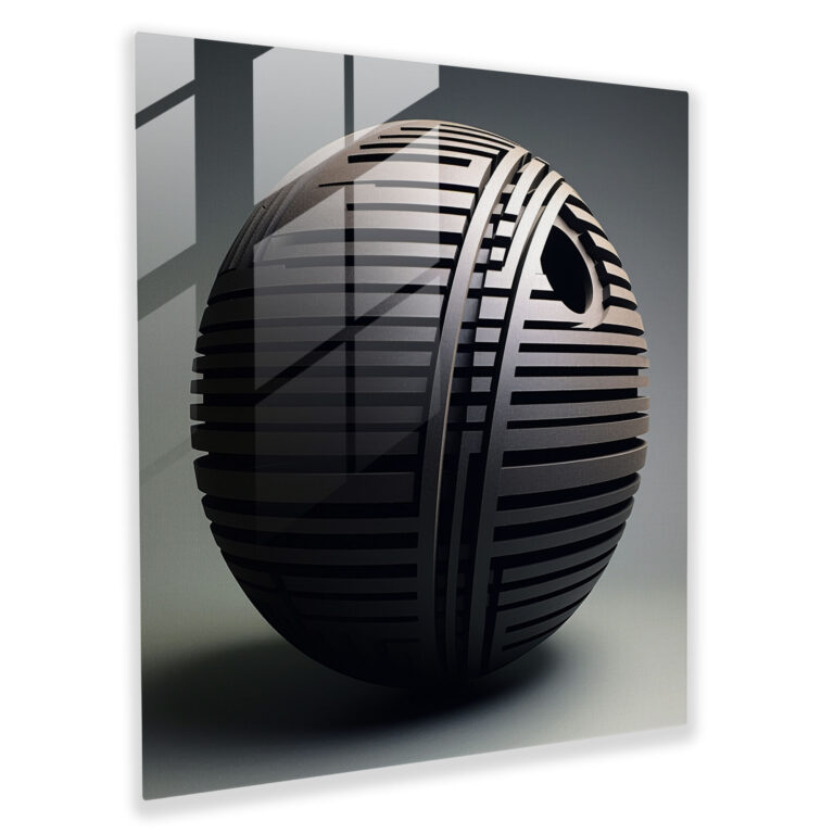 Star Wars Death Star Glass Print - Star Wars, Glass Art, Home Decoration, Wall Decoration
