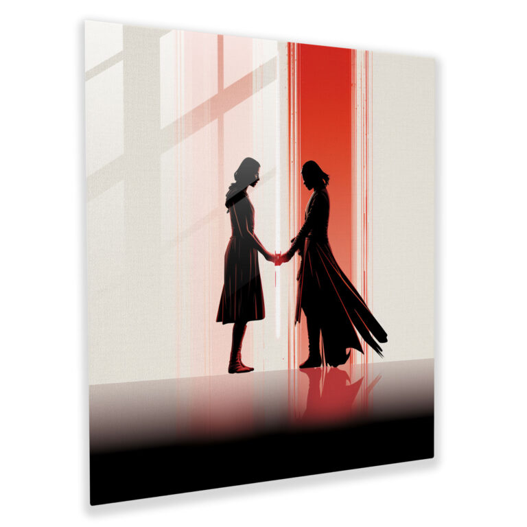 Star Wars Glass Print - Minimalist Art - Star Wars, Home Decoration, Glass Print, Kylo Ren
