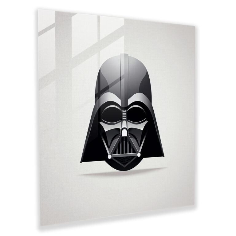 Star Wars Darth Vader Helmet Glass Print - Star Wars, Home Decoration, Star Wars, Darth Vader