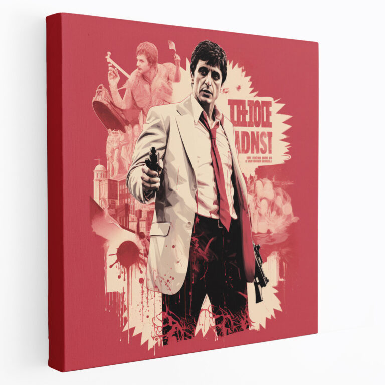 Scarface Wall Art - Scarface, Retro Poster, Canvas Wall Art, Tony Montana
