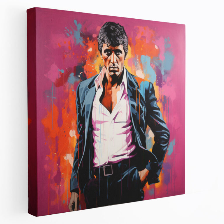 Scarface Canvas Print - Scarface, Wall Art, Vibrant Colors, Canvas Print