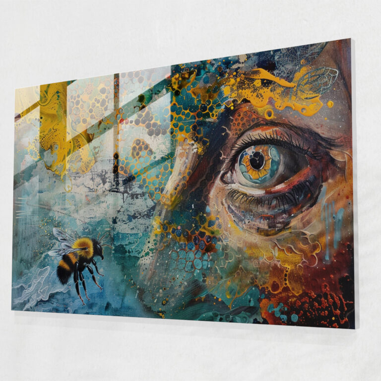 Dream Caused By The Flight Of A Bee Glass Wall Art - Salvador Dali, Glass Wall Art, Modern Art, Glass Print