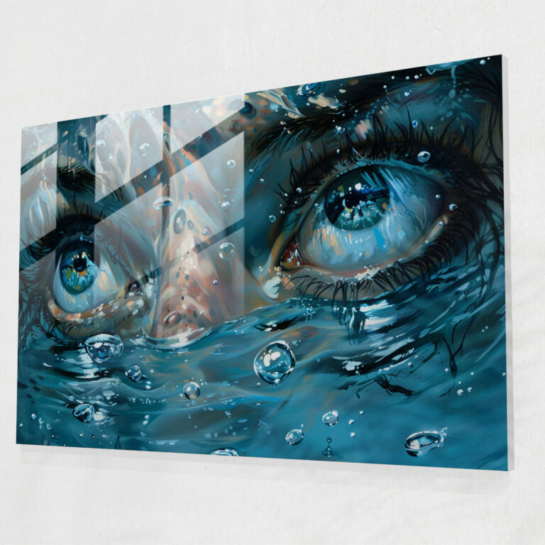 Salvador Dali Glass Wall Art - Sea Of Tears - Salvador Dali, Glass Wall Art, Surrealism, Salvador Dali