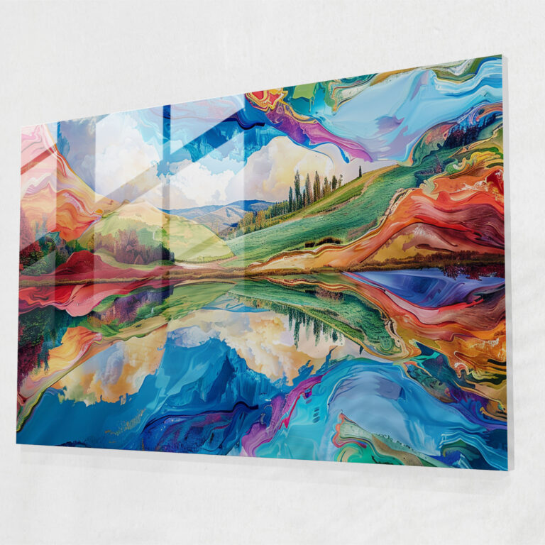Salvador Dali Glass Art - Surrealistic Landscapes - Salvador Dali, Salvador Dali, Wall Decoration, Modern Art