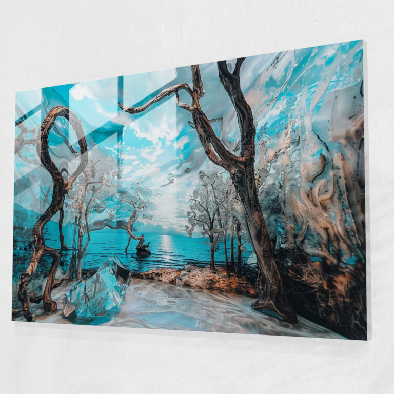 Salvador Dali Surreal Landscape Glass Wall Art - Salvador Dali, Glass Print, Home Decoration, Salvador Dali