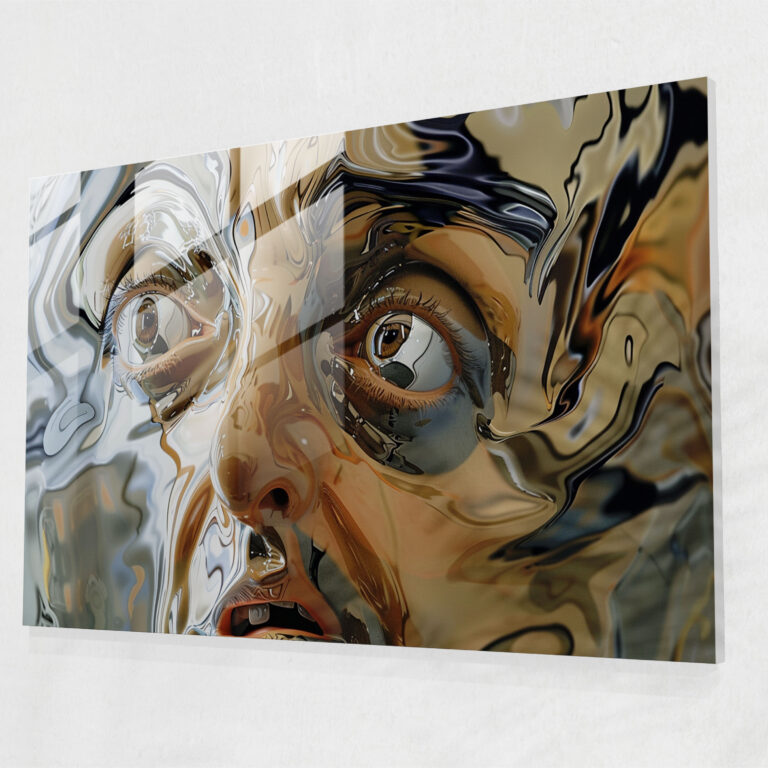 Distorted Salvador Dali Glass Art - Salvador Dali, Wall Decoration, Salvador Dali, Surreal Art