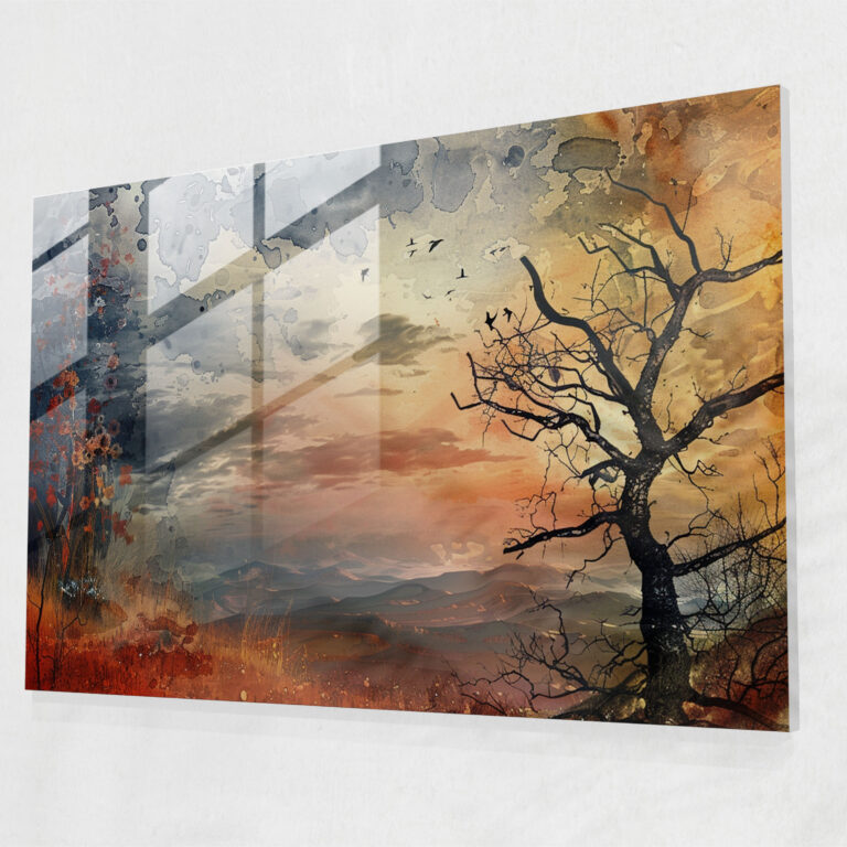 Salvador Dali Dream-Like Landscape Home Decoration - Salvador Dali, Salvador Dali, Glass Print, Landscape
