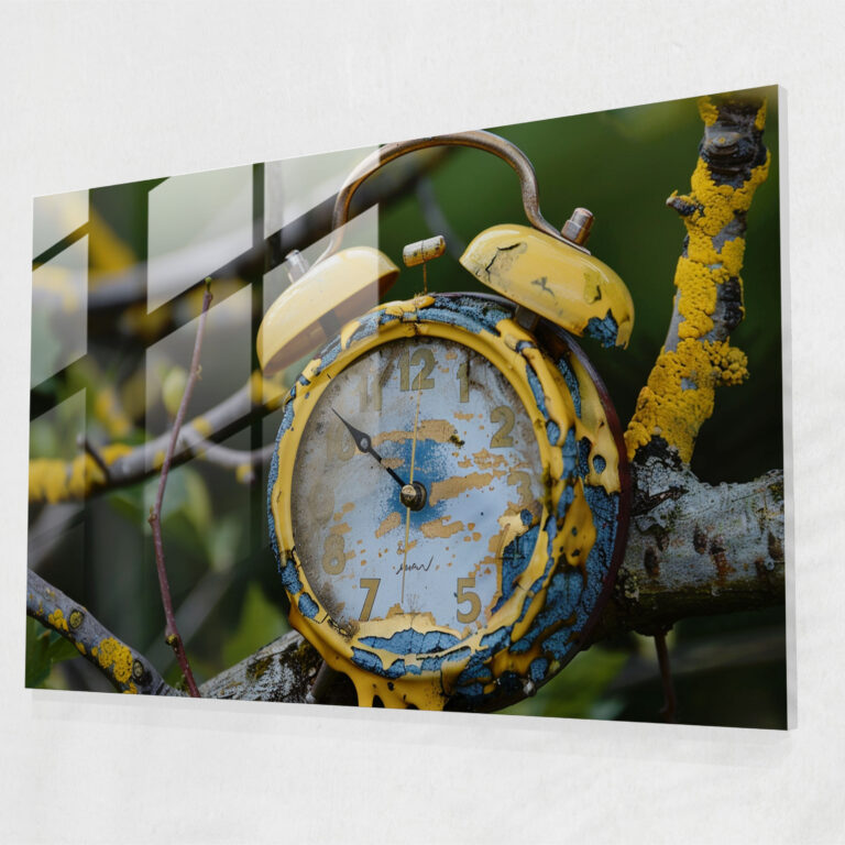 Salvador Dali Melting Clock Glass Print - Salvador Dali, Glass Art, Home Decoration, Glass Wall Art