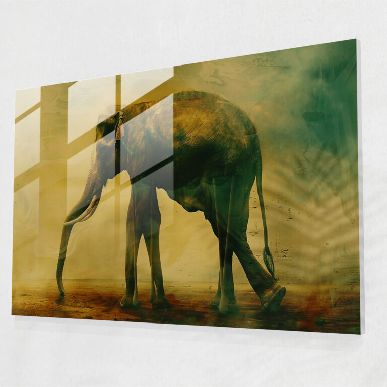 Salvador Dali Elephant Glass Wall Art - Salvador Dali, Glass Wall Art, Wall Decoration, Salvador Dali