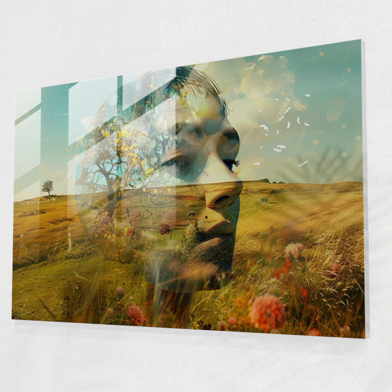 Salvador Dali Surreal Landscape Glass Wall Art - Salvador Dali, Salvador Dali, Glass Art, Home Decoration