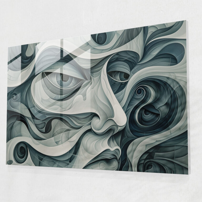 Hidden Faces Glass Print - Salvador Dali, Glass Art, Salvador Dali, Glass Print