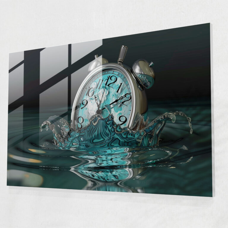 Salvador Dali Melting Clock Glass Print - Salvador Dali, Home Decoration, Modern Art, Salvador Dali
