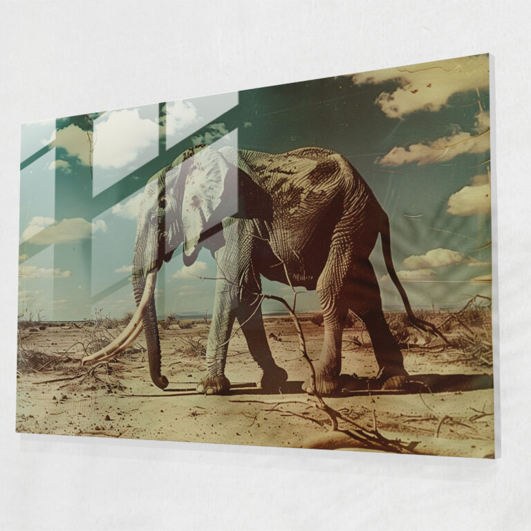 Salvador Dali Long Legged Elephant Glass Print - Salvador Dali, Salvador Dali, Surrealism, Wall Decoration